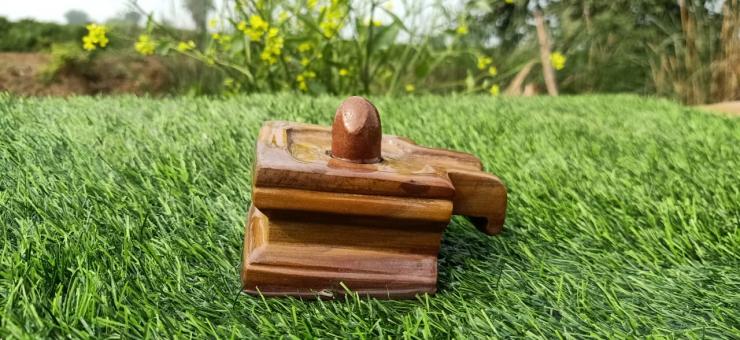 Natural Stones Shivling And Square Jaldhari