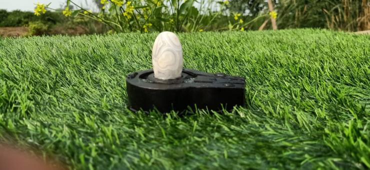 Narmadeshwar  white Shivling Plain Jaldhari 