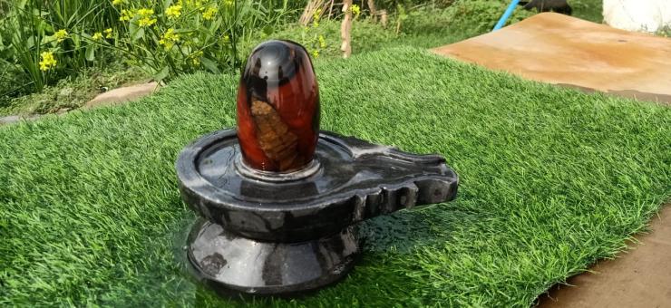 Narmadeshwar Shivling Damru Shape Jaldhari