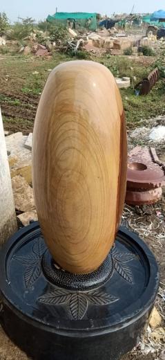 Narmda Shivling Creem & Chocolate Color