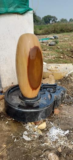 Narmda Shivling Creem & Chocolate Color