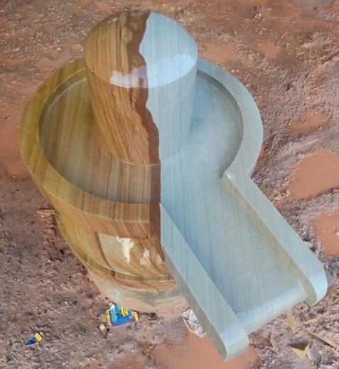 Akhand Narmadeshwar Shivling Damru Jaldhari