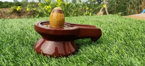 Narmadeshwar Shivling Damru Shape Jaldhari